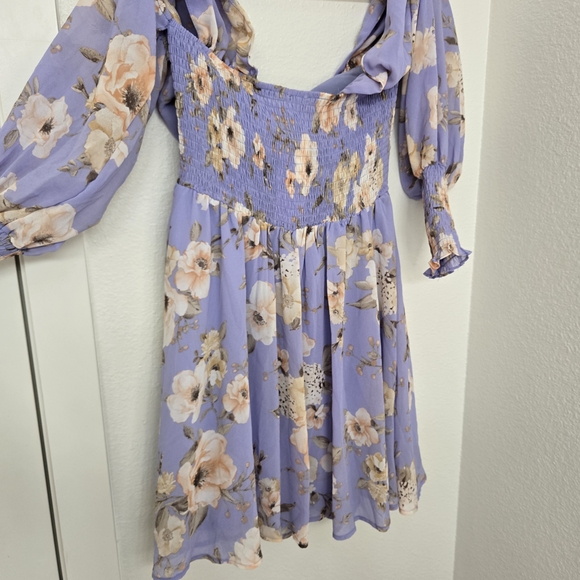 Privy Lavender and Cream Mini  Dress Size M NWT - Picture 2 of 16